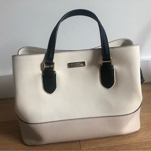 Kate spade colorblock crossbody white beige black
